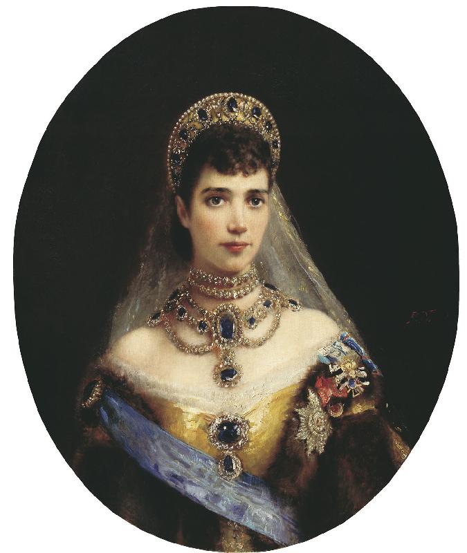 Konstantin Makovsky Portrait of Maria Fyodorovna Germany oil painting art
